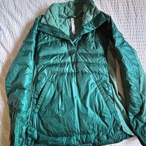 Lululemon Down for It All Pullover Jacket – Goose Down - Sz 12 – Forage Teal